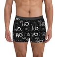 thumbnail image 1 of Logiee Ho-Ho-Ho 2 Print Mens Boxer Briefs,Boxer Briefs for Men,Breathable Stretch Underwear,Boys Boxer Briefs-X-Large, 1 of 5