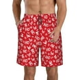 thumbnail image 1 of Logiee Hohoho Print Mens Swim Trunks Quick Dry Board Shorts,Breathable Hawaii Beach Shorts Swimwear Bathing Suits-3X-Large, 1 of 6