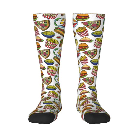Logiee Hot Dog With One Sausage Print Gift Stocking Stuffers,Adult Stockings,Novelty Socks,Funny Socks Birthday Running Walking Sleeping