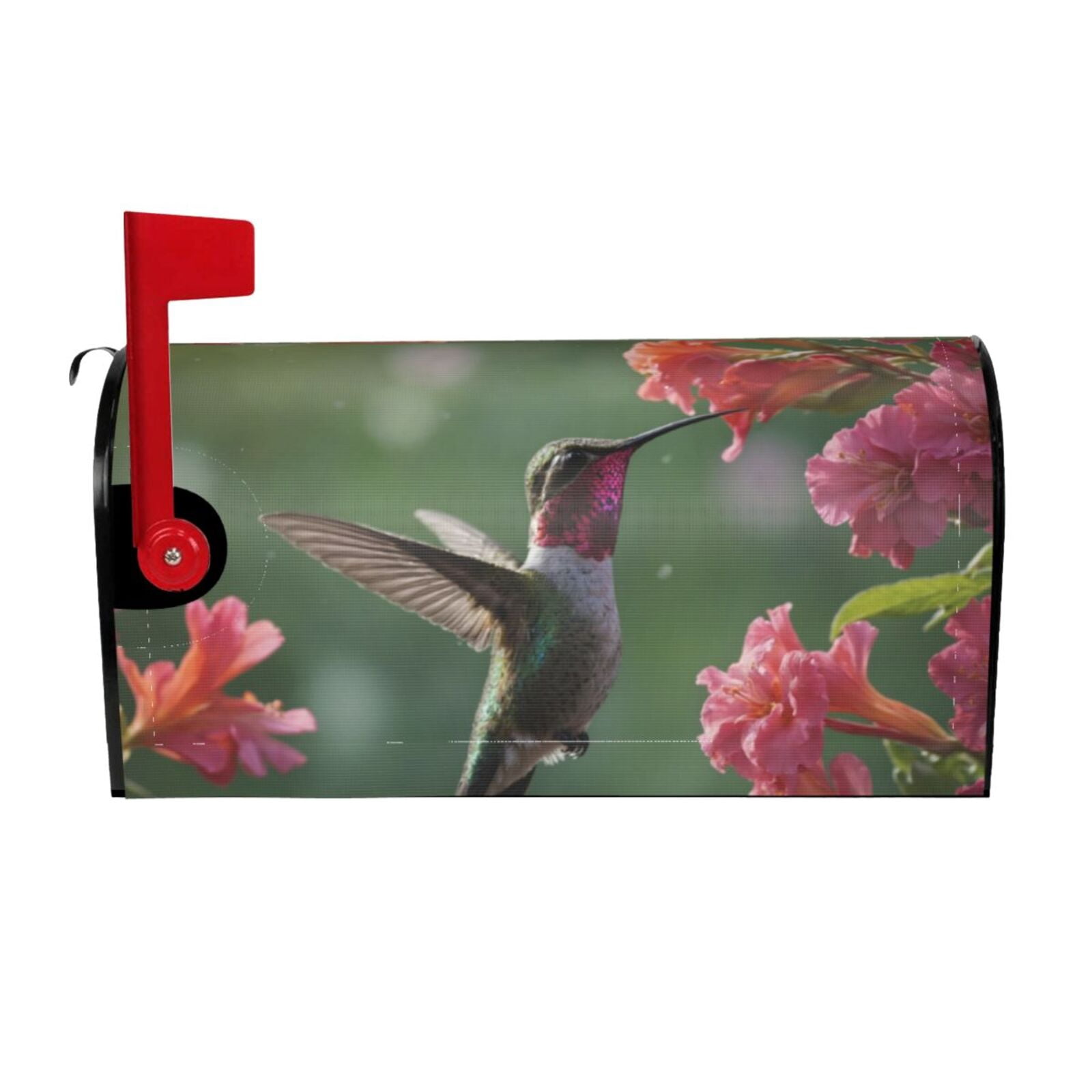 Logiee Humming Bird 1 Print Post Letter Box Wrap Decor, Mailbox Cover Suitable for Standard Mailbox and Large Size Mailbox,Outdoor Yard Decoration-21x18 in