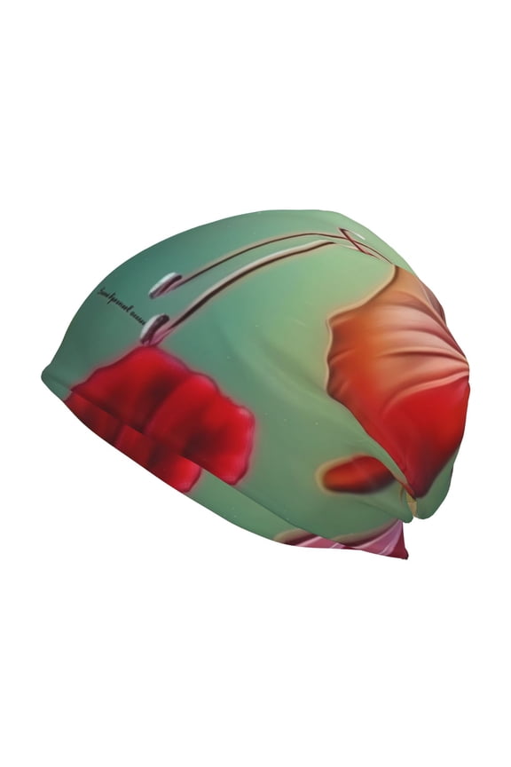 Hummingbird Floral Paradise Print Unisex Knit Beanie for Men Women Winter Hat,Beanies Skull Caps