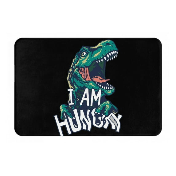 Logiee Hungry Tyrannosaurus Print Welcome Mats for Entryway,Door Mat for Front Door,Entry Mat,Doormat for Garden, Garage, Patio, Home, Porch Decor