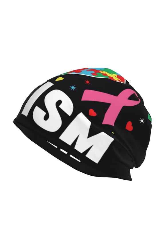 I Love My Autism Print Unisex Knit Beanie for Men Women Winter Hat,Beanies Skull Caps