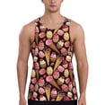 thumbnail image 1 of Logiee Ice Cream Cake Print Men's Workout Tank Top,Quick Dry Workout Tank Top,Gym Muscle Tee,Fitness Bodybuilding Sleeveless T Shirt-XX-Large, 1 of 7