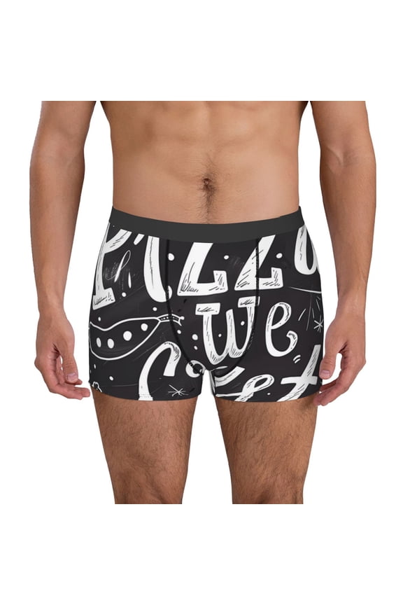 In Pizza We Crust Art Print Mens Boxer Briefs,Boxer Briefs for Men,Breathable Stretch Underwear,Boys Boxer Briefs-XX-Large