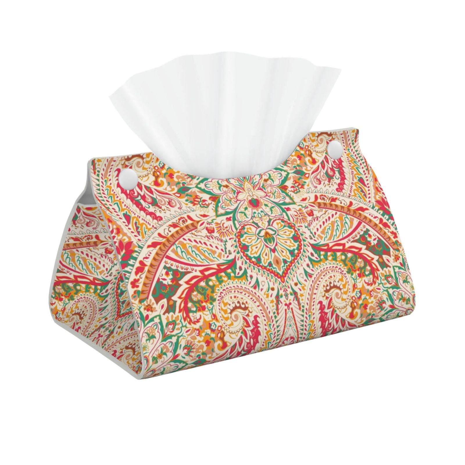 Logiee Indian Paisley 1 Print Tissue Box Cover,Stylish Tissue Box ...