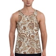 thumbnail image 1 of Logiee Indian Paisley1 Print Men's Workout Tank Top,Quick Dry Workout Tank Top,Gym Muscle Tee,Fitness Bodybuilding Sleeveless T Shirt-Medium, 1 of 7