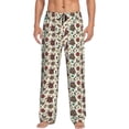 thumbnail image 1 of Logiee Insects A Print Pajama Pants for Men,Men’s Pajama Bottoms,Mens PJ Pants with Pockets & Button Fly-X-Large, 1 of 6