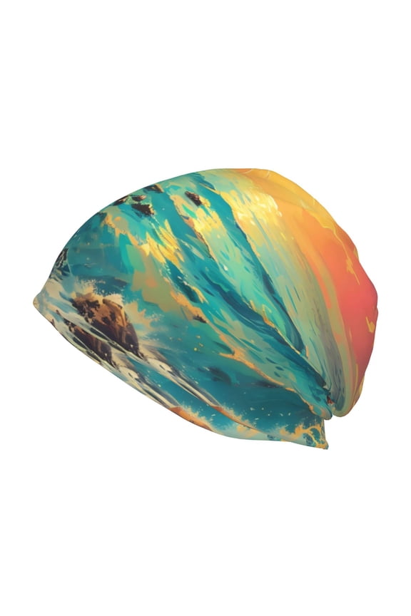 Island Beach Guinea Pig Print Unisex Knit Beanie for Men Women Winter Hat,Beanies Skull Caps