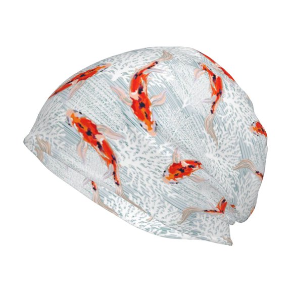 Logiee Koi Fish Corals,Spring Summer Print Unisex Knit Beanie for Men Women Winter Hat,Beanies Skull Caps