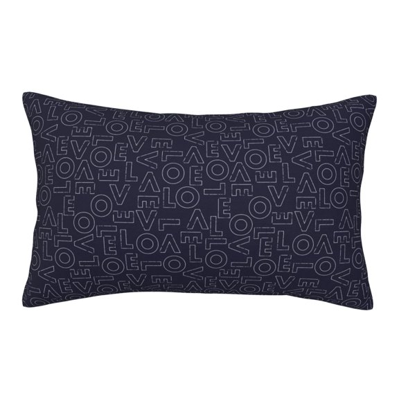 Logiee LOVE Print Pillow Case,Throw Pillow Covers, Double Sided Plush Cushion Cover for Couch Sofa Bed, Only Pillowcase-16"x24"
