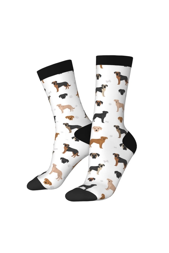 Labrador Retriever Dog Print Adult Socks for Men & Women,Calf Socks, Ankle Socks,Boots Socks,Breathable Casual Sock,Unisex Crew Socks