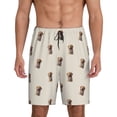 thumbnail image 1 of Logiee Labrador Retriever Dog Print Men's Pajama Shorts with Drawstring & Pockets,Sleep Shorts for Men,Sleepwear Bottoms,Elastic Waistband Loungewear-XX-Large, 1 of 6
