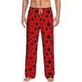 thumbnail image 1 of Logiee Ladybug Pattern Print Pajama Pants for Men,Men’s Pajama Bottoms,Mens PJ Pants with Pockets & Button Fly-3X-Large, 1 of 6