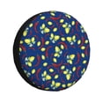 thumbnail image 1 of Logiee Lemons And Chili Print Spare Tire Cover, Universal Wheel Protectors,Waterproof Dust-Proof UV Sun Wheel Tire Cover,Fit for SUV, RV, Travel Trailer, Truck-14 inch, 1 of 6