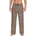 thumbnail image 1 of Logiee Leopard Print-2 Print Pajama Pants for Men,Men’s Pajama Bottoms,Mens PJ Pants with Pockets & Button Fly-Small, 1 of 6