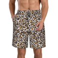thumbnail image 1 of Logiee Leopard Print Mens Swim Trunks Quick Dry Board Shorts,Breathable Hawaii Beach Shorts Swimwear Bathing Suits-X-Large, 1 of 6