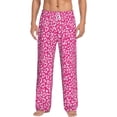 thumbnail image 1 of Logiee Leopard Print Pajama Pants for Men,Men’s Pajama Bottoms,Mens PJ Pants with Pockets & Button Fly-Large, 1 of 6