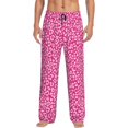 thumbnail image 1 of Logiee Leopard Print Pajama Pants for Men,Men’s Pajama Bottoms,Mens PJ Pants with Pockets & Button Fly-Large, 1 of 6