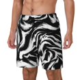 thumbnail image 1 of Logiee Leopard And Zebra 2 Print Men's Swim Trunk,Quick Dry Board Shorts ,Men's Swim Trunks with Compression Liner, Bathing Suits with Pockets-3X-Large, 1 of 6