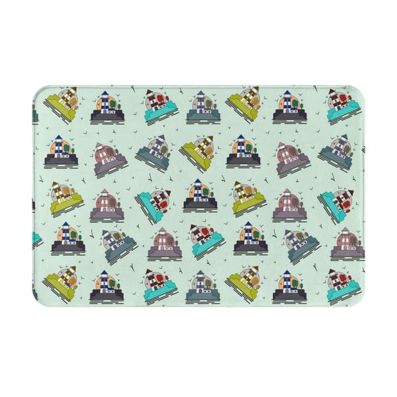 Logiee Lighthouse Print Welcome Mats for Entryway,Door Mat for Front Door,Entry Mat,Doormat for Garden, Garage, Patio, Home, Porch Decor