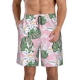 thumbnail image 1 of Logiee Lilies Flowers Print Mens Swim Trunks Quick Dry Board Shorts,Breathable Hawaii Beach Shorts Swimwear Bathing Suits-3X-Large, 1 of 6