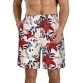 thumbnail image 1 of Logiee Lilies Flowers Print Mens Swim Trunks Quick Dry Board Shorts,Breathable Hawaii Beach Shorts Swimwear Bathing Suits-XX-Large, 1 of 6