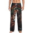 thumbnail image 1 of Logiee Lion Forest Crown Print Pajama Pants for Men,Men’s Pajama Bottoms,Mens PJ Pants with Pockets & Button Fly-3X-Large, 1 of 6