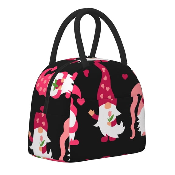 Logiee Love You Mom Print Lunch Bag for Women & Men,Adult Insulated Lunch Box,Food Lunch Containers,Reusable High Capacity Lunch Tote Bags for Work, Travel, Outdoor