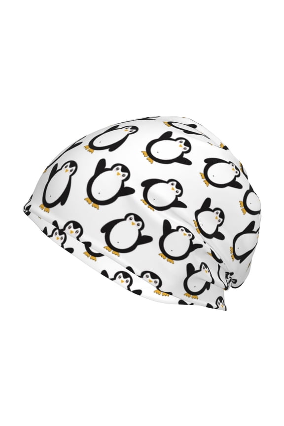 Lovely Penguin Print Unisex Knit Beanie for Men Women Winter Hat,Beanies Skull Caps
