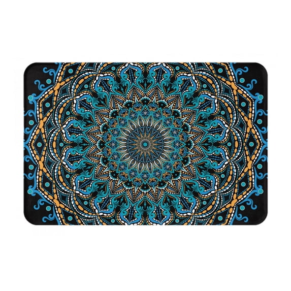 Logiee Mandala Print Welcome Mats for Entryway,Door Mat for Front Door,Entry Mat,Doormat for Garden, Garage, Patio, Home, Porch Decor