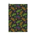 thumbnail image 1 of Logiee Mardi Gras Surface Print Golf Towels,16" x 24" Portable Golf Towel for Golf Bag with Carabiner Clip to Quickly Remove Sand,Mud and Sweat, 1 of 8