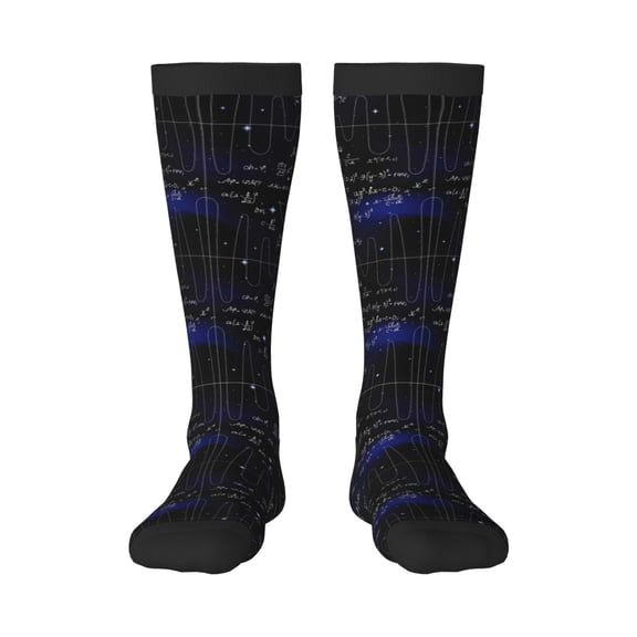 Logiee Mathematica Science Print Gift Stocking Stuffers,Adult Stockings,Novelty Socks,Funny Socks Birthday Running Walking Sleeping