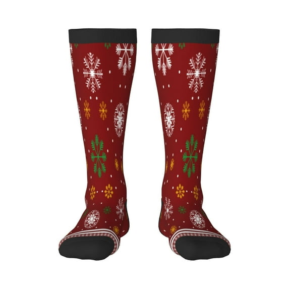 Logiee Merry Christmas Print Gift Stocking Stuffers,Adult Stockings,Novelty Socks,Funny Socks Birthday Running Walking Sleeping