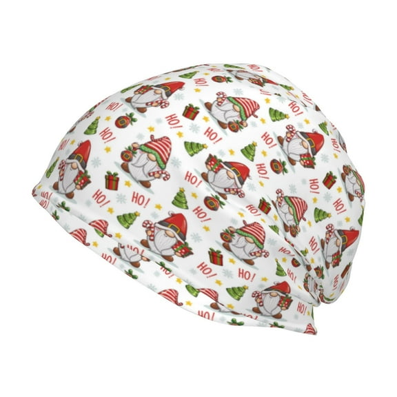 Logiee Merry Christmas Santa Print Unisex Knit Beanie for Men Women Winter Hat,Beanies Skull Caps