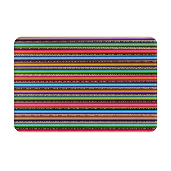Logiee Mexican Leopard Serape Blanket Stripes Print Welcome Mats for Entryway,Door Mat for Front Door,Entry Mat,Doormat for Garden, Garage, Patio, Home, Porch Decor