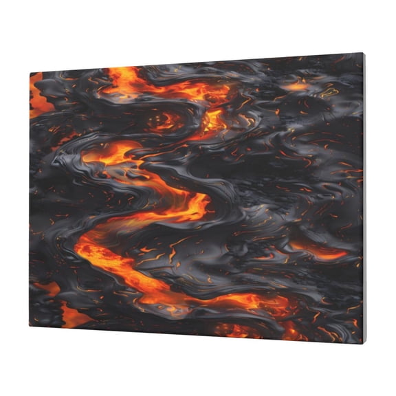 Logiee Molten Lava Abstract Flow Print Canvas Wall Art,Canvas Picture Prints with Frame, Wall Art Decorative,Canvas Decorative,Suitable for Living Room Bedroom Office Room 30x40
