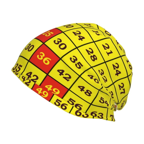 Logiee Multiplication Table2 Print Unisex Knit Beanie for Men Women Winter Hat,Beanies Skull Caps