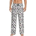 thumbnail image 1 of Logiee Music Player Print Pajama Pants for Men,Men’s Pajama Bottoms,Mens PJ Pants with Pockets & Button Fly-X-Large, 1 of 6