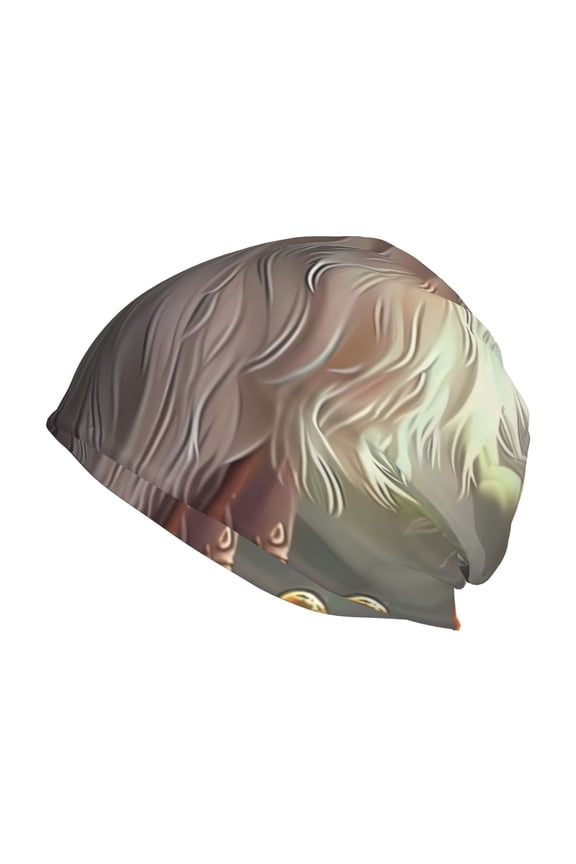 Mystic Fox With Halo Print Unisex Knit Beanie for Men Women Winter Hat,Beanies Skull Caps