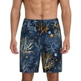 thumbnail image 1 of Logiee Mystical Underwater Coral Scene Print Men's Pajama Shorts with Drawstring & Pockets,Sleep Shorts for Men,Sleepwear Bottoms,Elastic Waistband Loungewear-3X-Large, 1 of 6