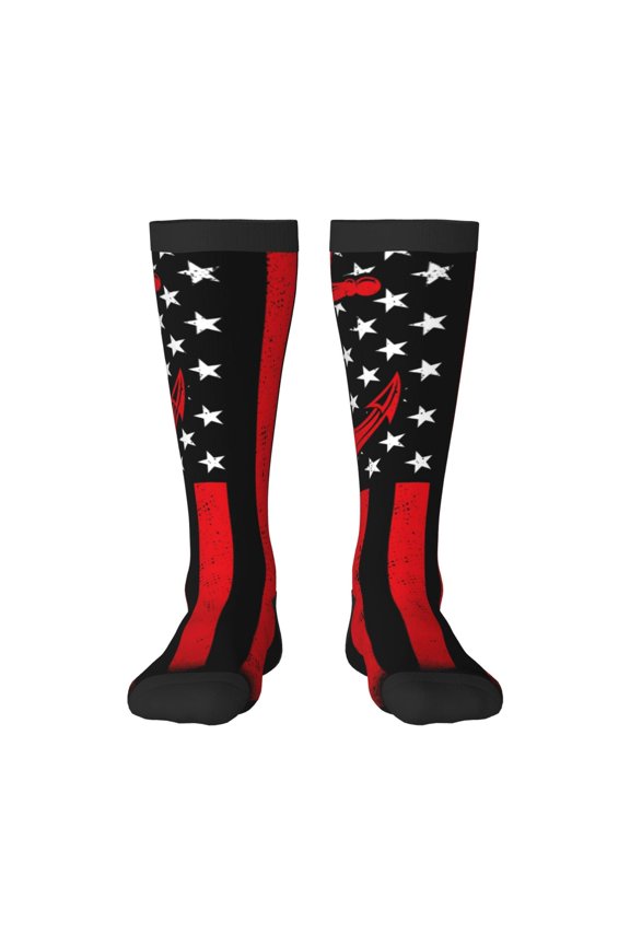 Nautical American Flag Print Gift Stocking Stuffers,Adult Stockings,Novelty Socks,Funny Socks Birthday Running Walking Sleeping