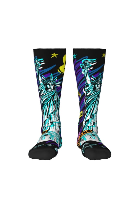 New York City Print Gift Stocking Stuffers,Adult Stockings,Novelty Socks,Funny Socks Birthday Running Walking Sleeping