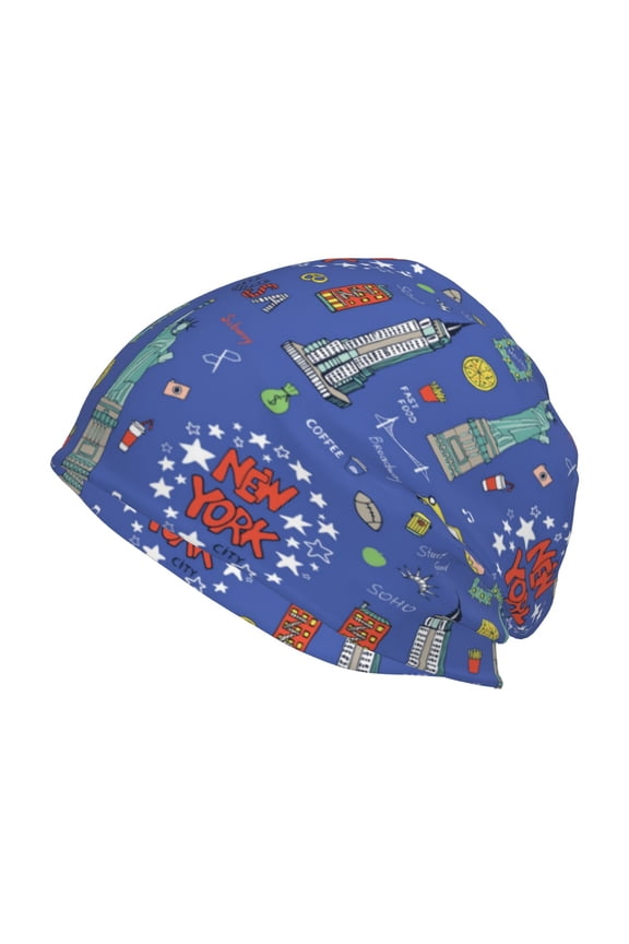 New-York City Print Unisex Knit Beanie for Men Women Winter Hat,Beanies Skull Caps