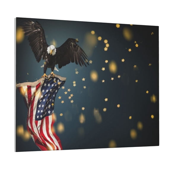 Logiee North American Bald Eagle Print Canvas Wall Art ,Art Poster,Canvas Decorative Picture,Decor Wall Pictures for Living Room Bedroom Bathroom,Ready to Hang