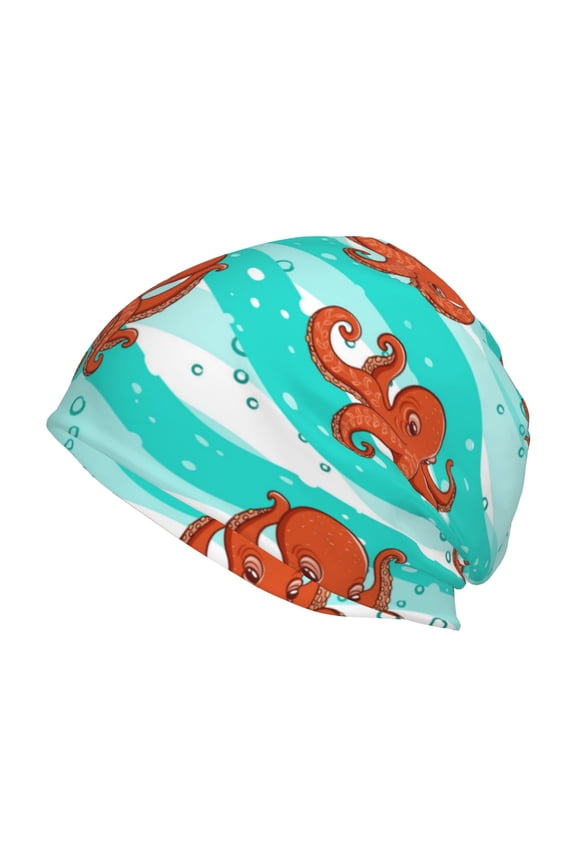 Octopuses Print Unisex Knit Beanie for Men Women Winter Hat,Beanies Skull Caps