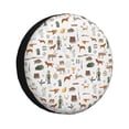 thumbnail image 1 of Logiee Outdoor Living Print Spare Tire Cover, Universal Wheel Protectors,Waterproof Dust-Proof UV Sun Wheel Tire Cover,Fit for SUV, RV, Travel Trailer, Truck-14 inch, 1 of 6