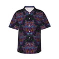 thumbnail image 1 of Logiee Paisley And Owls Print Mens Hawaiian Shirts,Loose-Fit Short Sleeve Button Down Tropical Aloha Beach Shirt,Summer Vacation Wedding Tops,Medium, 1 of 7