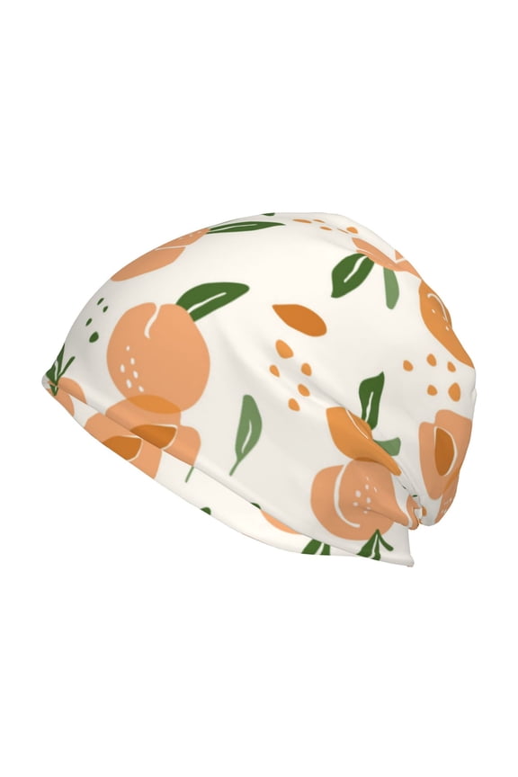 Peaches Print Unisex Knit Beanie for Men Women Winter Hat,Beanies Skull Caps