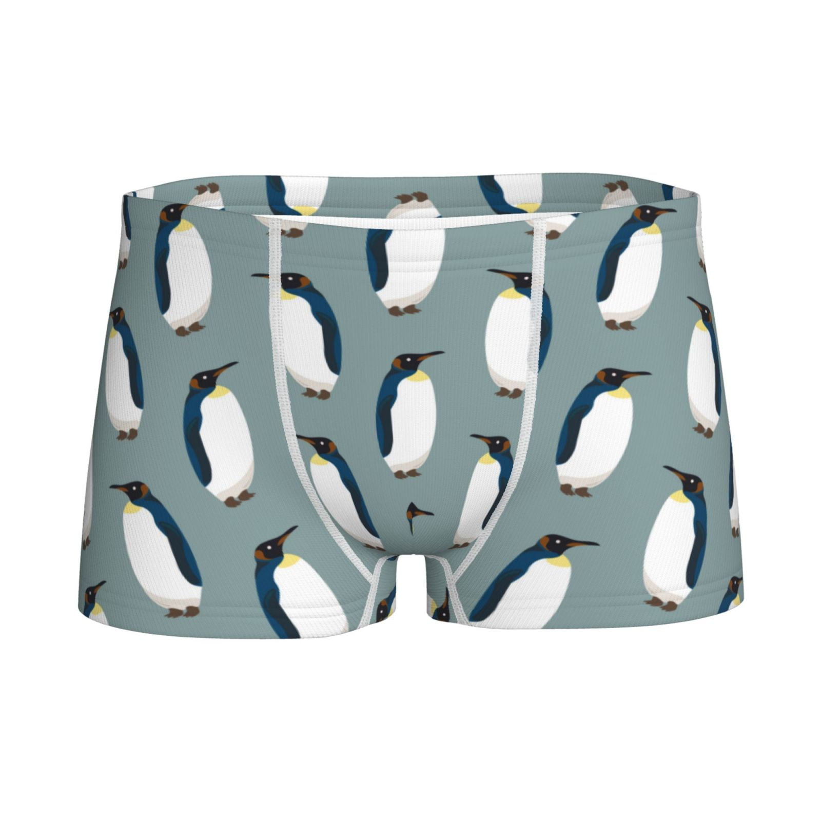 Logiee Penguin Print Boys' Boxer Briefs,Tween Boy Underwear-Large ...